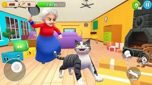 Bad Cat Simulator: Prank Gran
