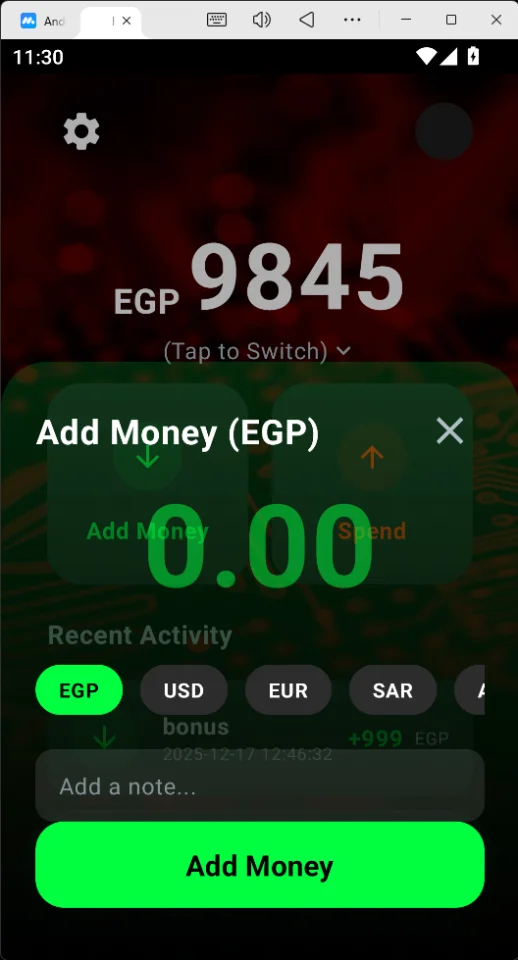 Flosy Cinematic Wallet with Jelly Animations & ASMR Sounds | Native Android Source Code — screenshot 1