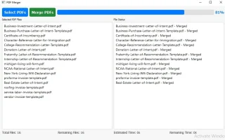 Batch Unlimited PDF Merger