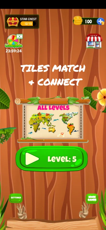 Tiles Matching Unity Game Source Code — screenshot 1