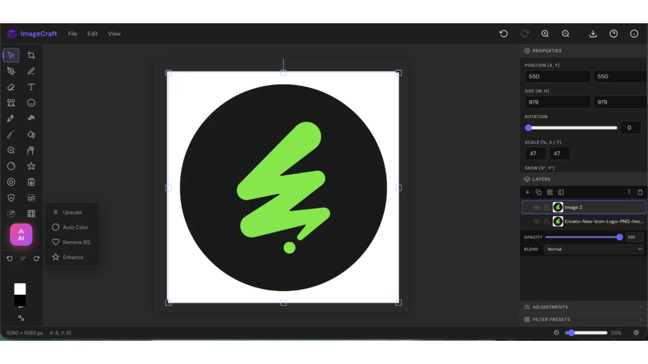 ImageCraft - AI-Powered Browser Image Editor — screenshot 3