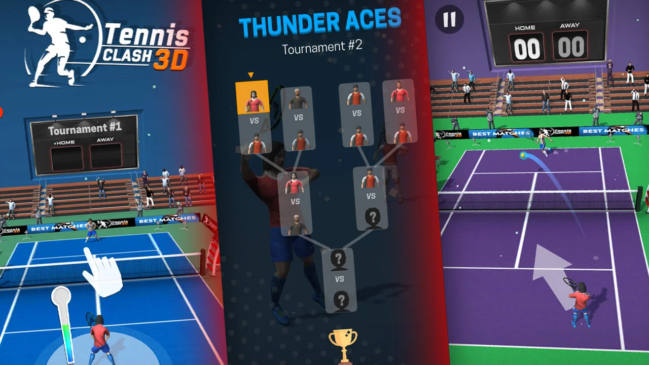 Tennis Game 3D Unity Source Code — screenshot 2