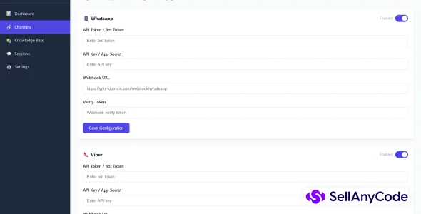 Customer AI Multi-Channel AI Customer Service Chatbot (Python + React) — cover