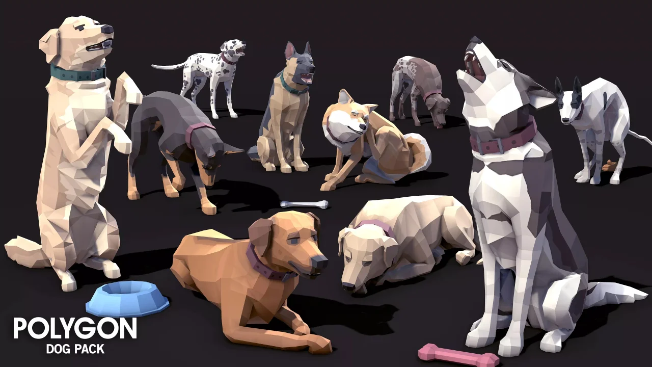 Dog Pack - Synty POLYGON - Dog Animations and Controller — screenshot 8