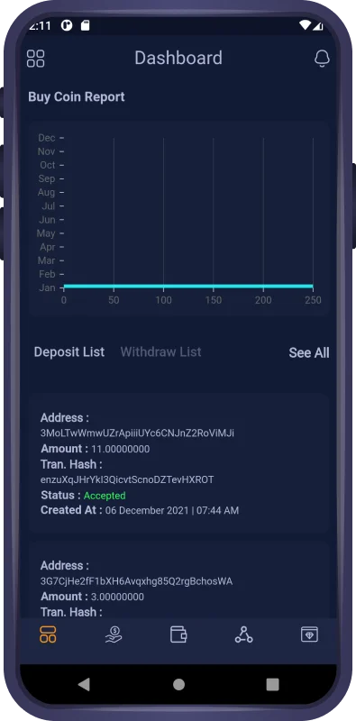Cpocket – CryptoCurrency Wallet Flutter App — screenshot 2