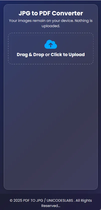 JPG to PDF Converter — screenshot 1