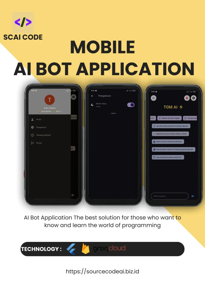 Mobile AI Bot Application - TOM AI — screenshot 3