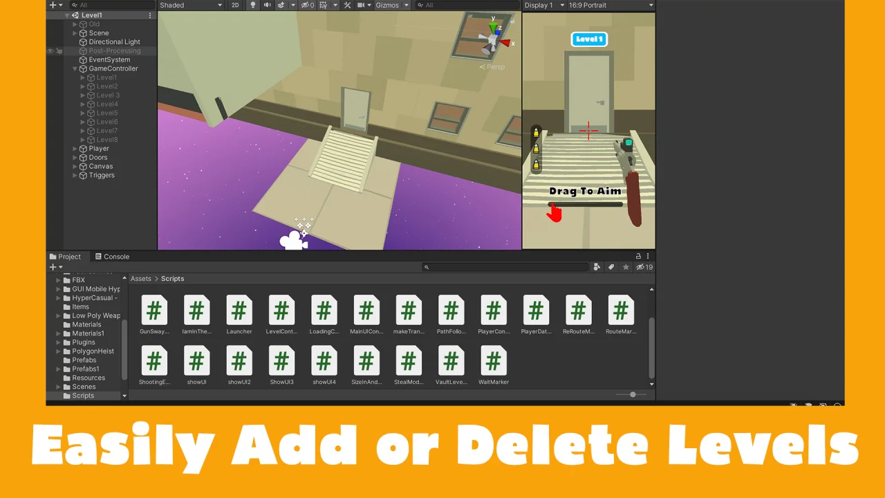 3D Hyper-Casual FPS Mobile Game Unity Project — screenshot 5