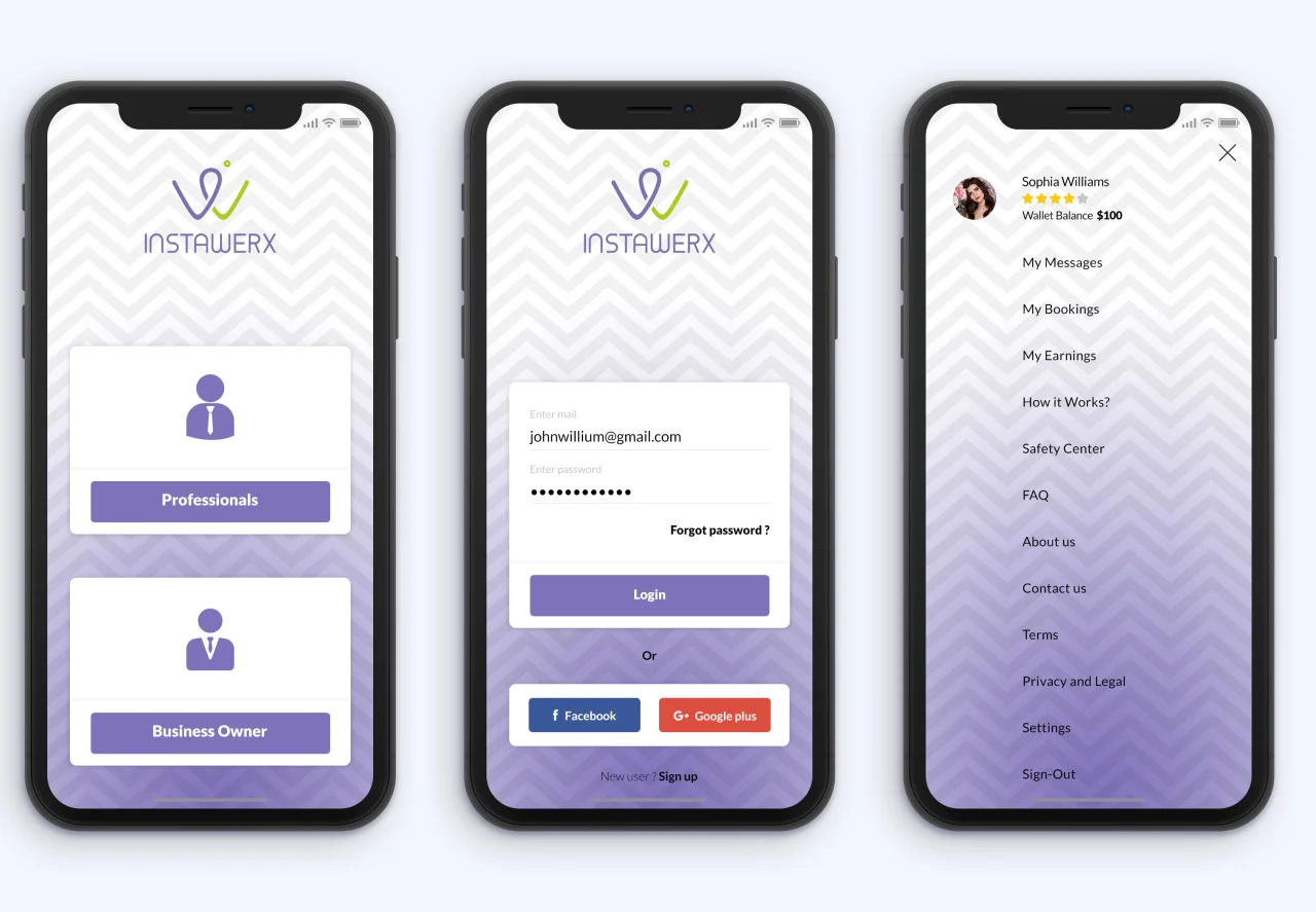Instawerx Booking App — screenshot 3