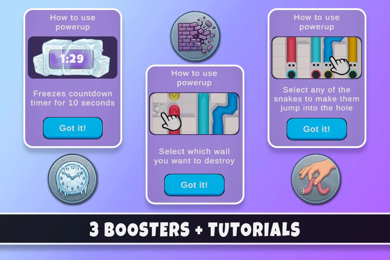 Snake Out | Unity 2D Puzzle Template + Editor — screenshot 7