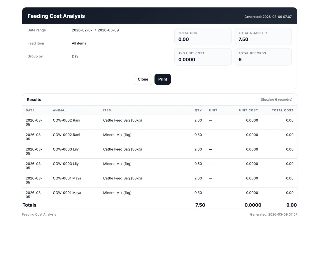 LivestockPro ERP Livestock Farm Management System — screenshot 4