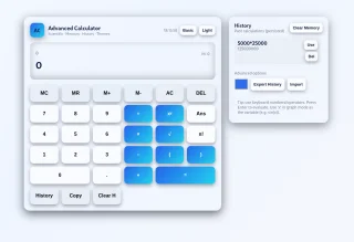 Advanced Calculator Modern Web-Based Scientific & Graphing Calculator