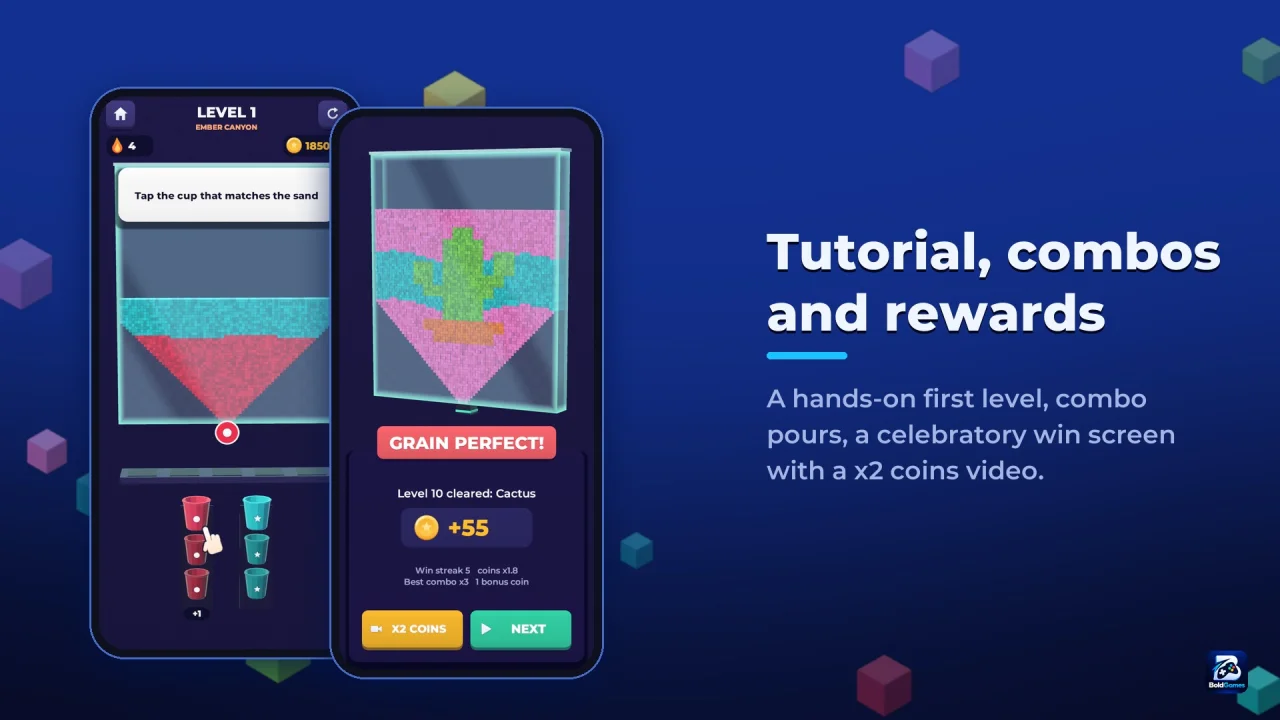 Voxel Sand: 3D Sand Sort Puzzle, Unity Game Template — screenshot 8