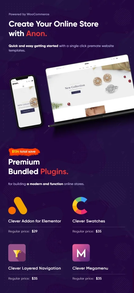 Anon - Multipurpose Elementor WooCommerce Themes — screenshot 1