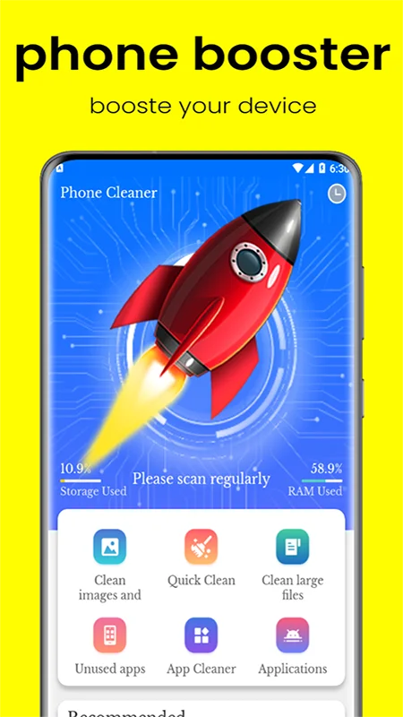 Android Phone Cleaner – Phone Booster, App Lock, File Manager, Battery Saver (Android 12 Supported) — screenshot 1