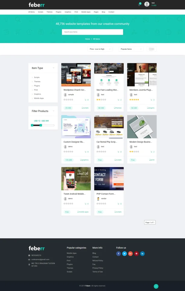 Feberr - Multivendor Digital Products Marketplace — screenshot 2