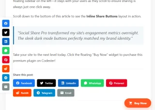 Social Share Pro - WordPress Social Plugin