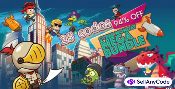 Cyber Monday Mega Bundle – 25 Source Codes Worth