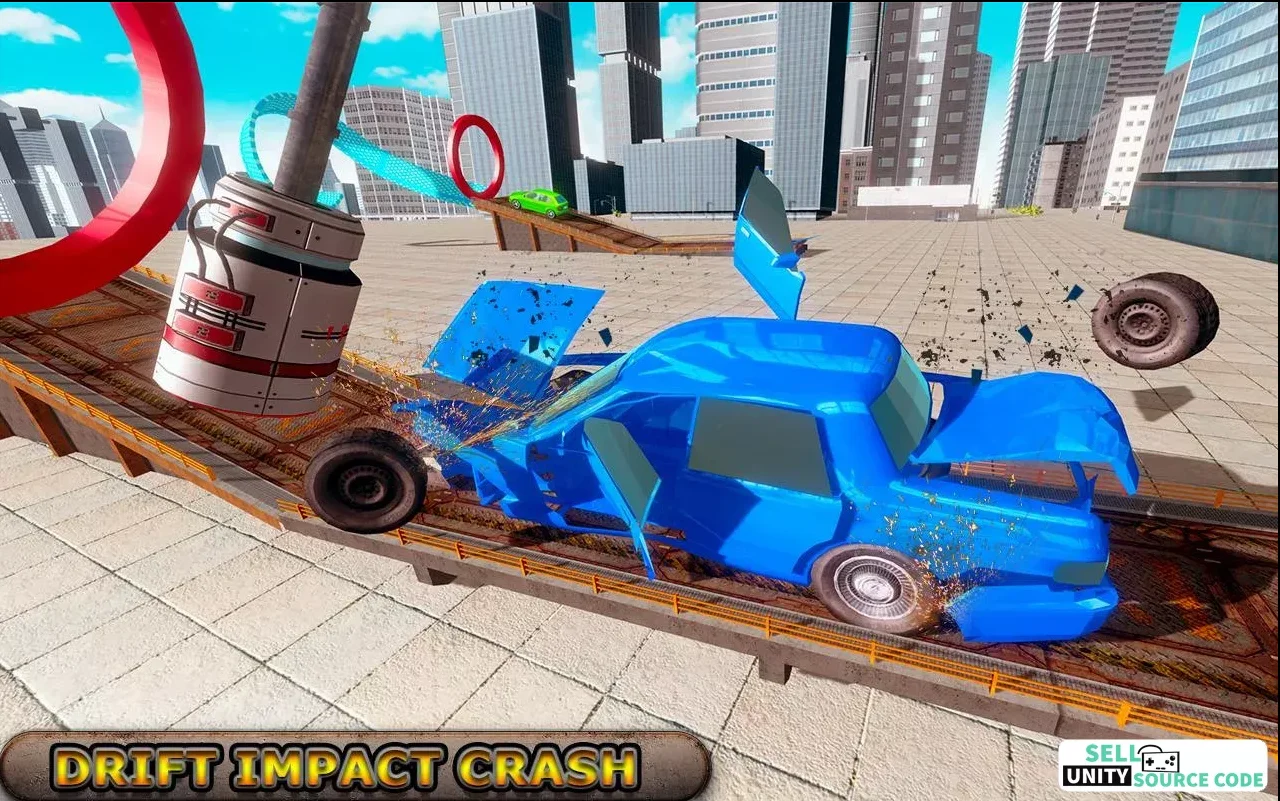 Flying Car Derby Crash Stunts — screenshot 1