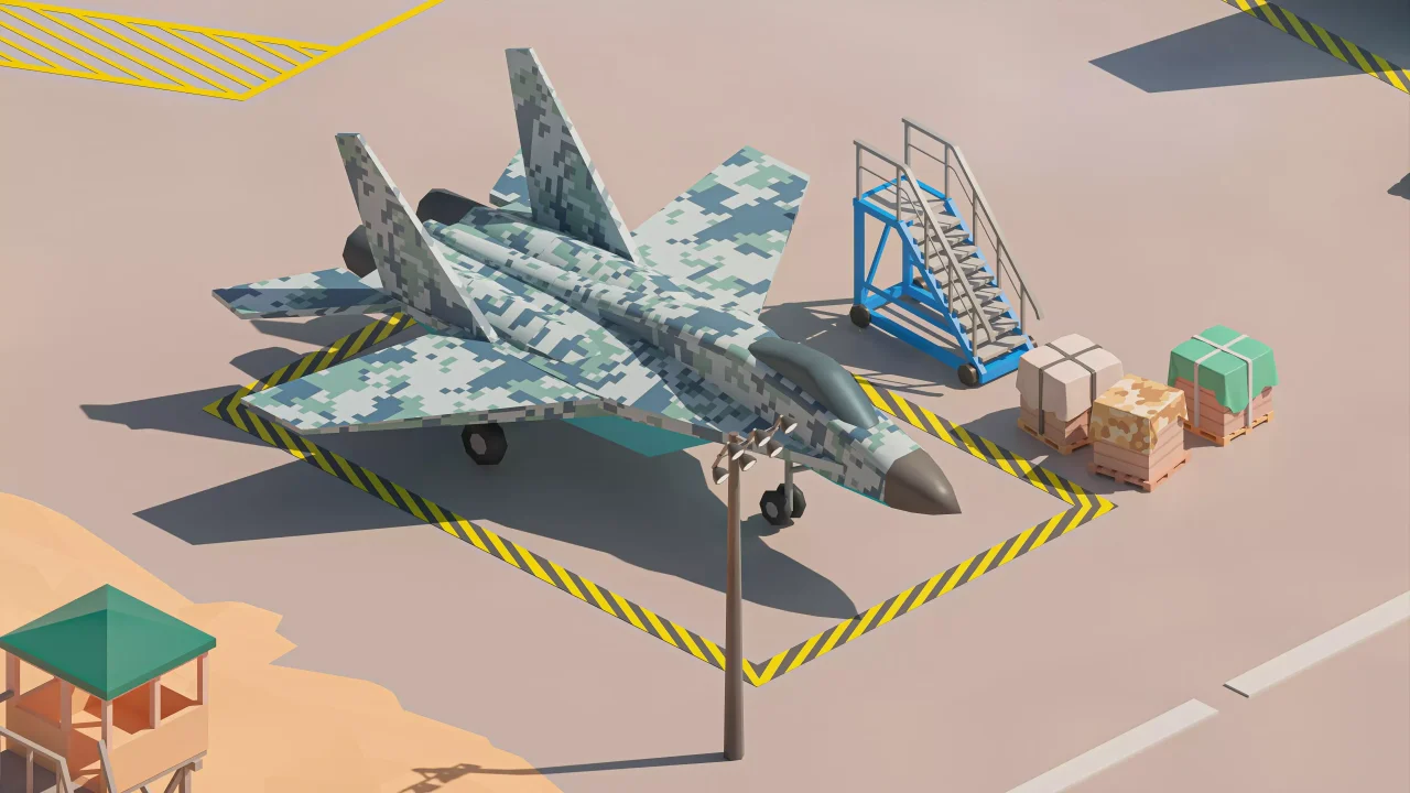 Military - Low Poly 3D Models Pack — screenshot 5