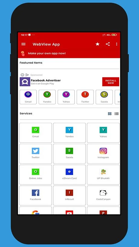 Multi WebView - Web to Android App — screenshot 2