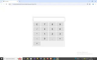 Calculator in HTML & CSS