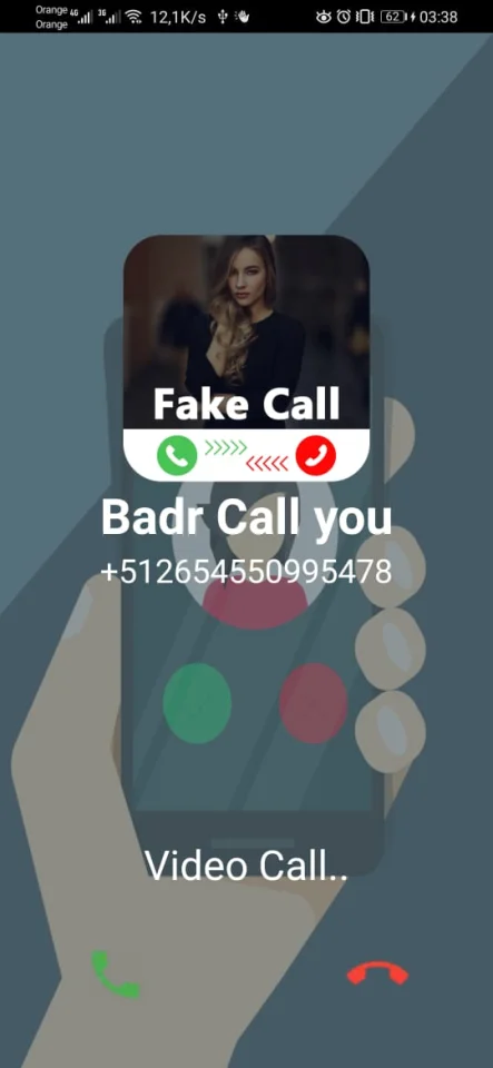 Fake Call and Chat: Android App Source Code — screenshot 1