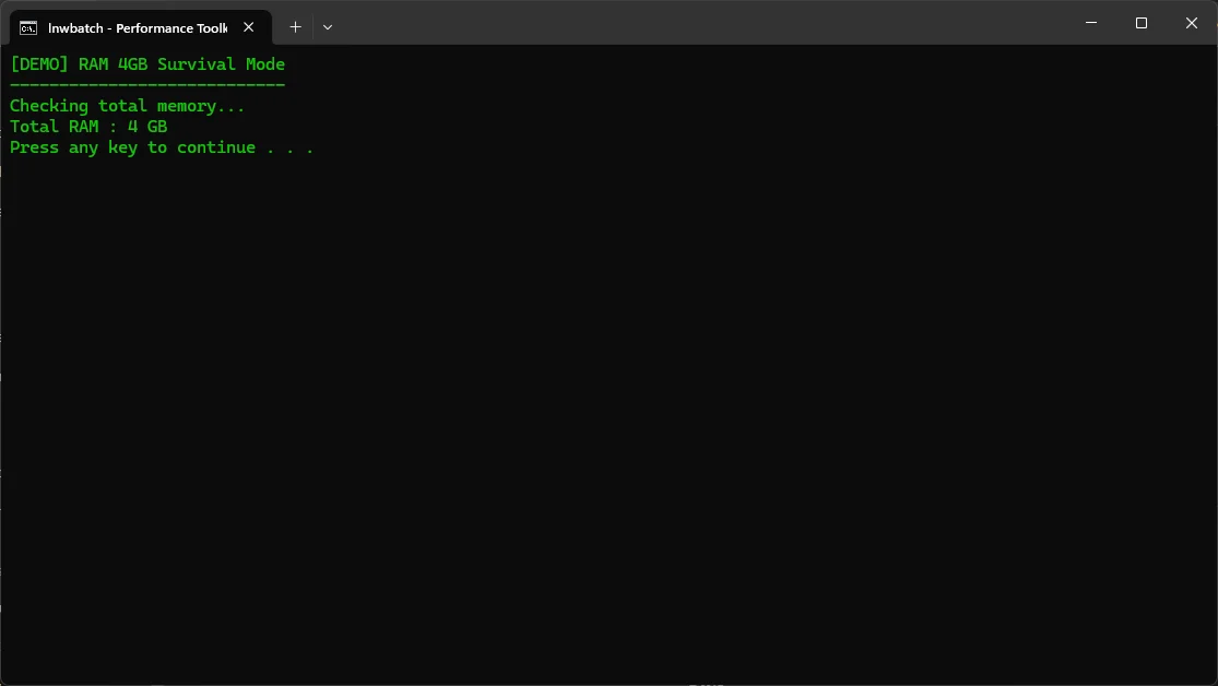 Lnwbatch CMD Script Make Old Windows 11 Laptop Fast Again — screenshot 2