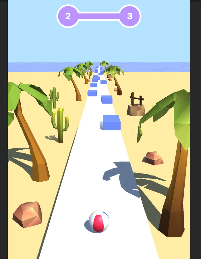 Fast Beach Ball (Unity+Hypercasual+AdMob+Android) — screenshot 2