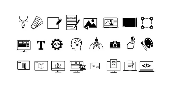 Web Design & Development Line Icons — screenshot 1