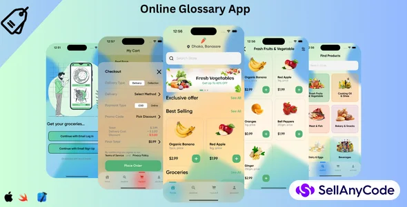 Online Glossary iOS App with Node.js Backend — cover