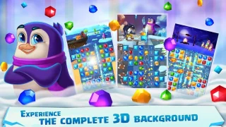 Jewel Match 3 - Penguin Story Match-3 Game