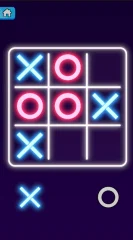 Tic Tac Toe 2D Glow Game Unity Source Code