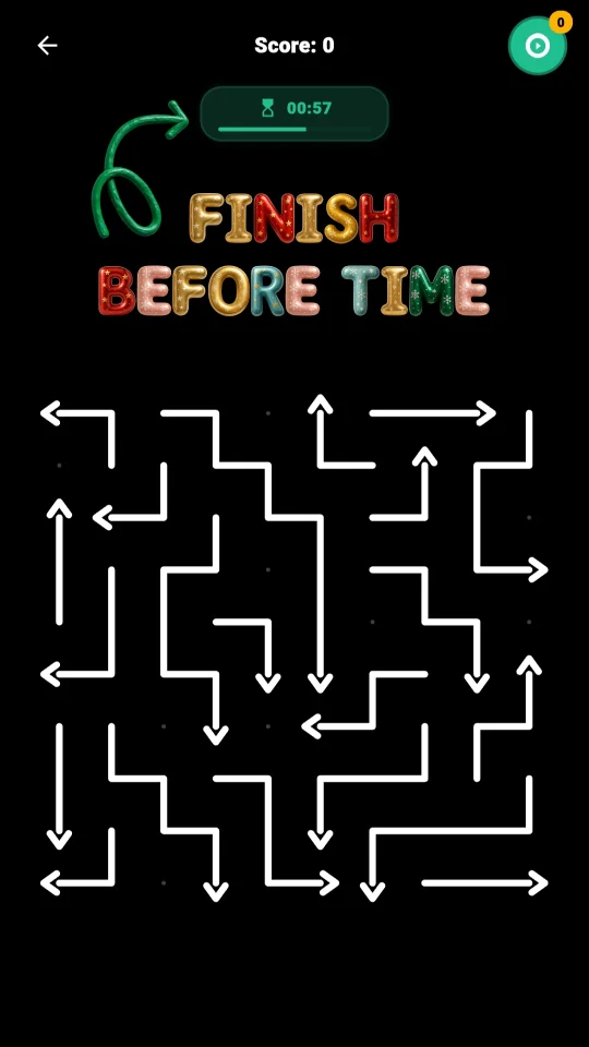 Arrow Escape: Minimalist 3D Logic Puzzle Game | Flutter Source Code — screenshot 1