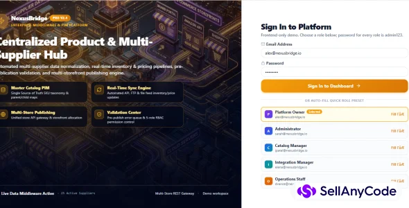 NexusBridge Enterprise PIM & Middleware Platform — cover