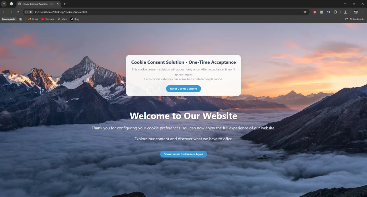 Professional Cookie Consent Solution — screenshot 3