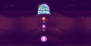 Earth Dunk HTML5 Physics Arcade Game