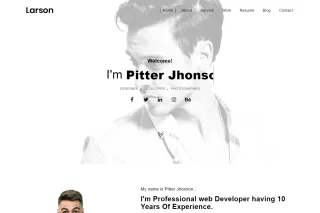 Larson Personal Portfolio Template