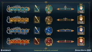 Fantasy Warrior HUD - Synty INTERFACE - GUI