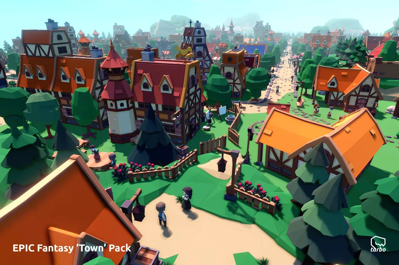 EPIC Fantasy Town - Low Poly 3D Art — screenshot 2