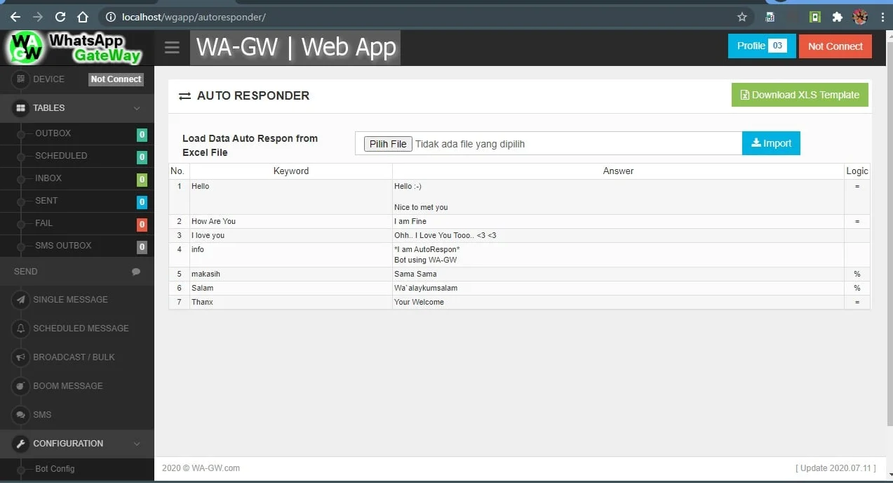 WA-GW | WhatsApp and SMS GateWay (Bulk and Chatbot) with SaaS Support — screenshot 3