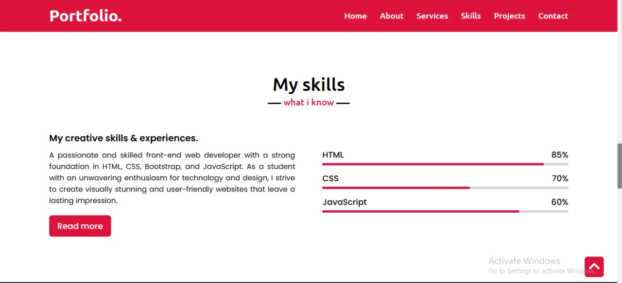 PortFolio Website — screenshot 3