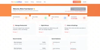 Restaurant Hub | Multi Restaurant SaaS Website, Has Been Rejected