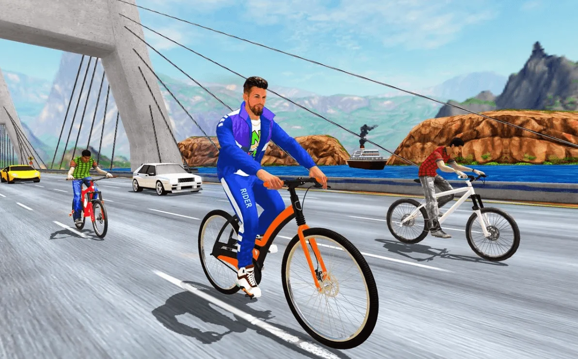 Real Bike Cycle Racing 3D: BMX Bicycle Rider Games — screenshot 7