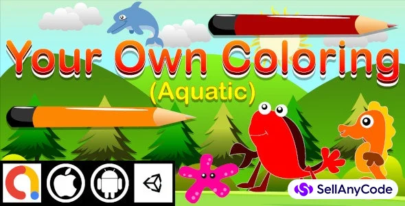 Edukida - Your Own Coloring Aquatic Unity Kids Game for Android and iOS