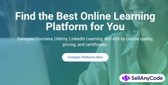 EduCompare Modern Online Learning Platforms Landing Page