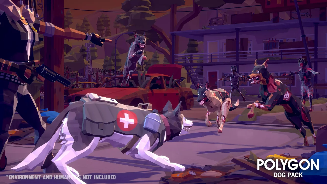Dog Pack - Synty POLYGON - Dog Animations and Controller — screenshot 4