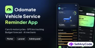 Odomate - Car & Motorcycle Service Reminder App | Flutter + Laravel Admin Panel
