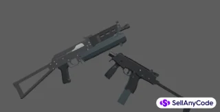 Low Poly Animated Weapons Pack for Unity