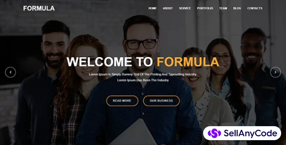 Formula Material Design Agency Template — cover